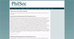 Desktop Screenshot of philsoc.org.uk
